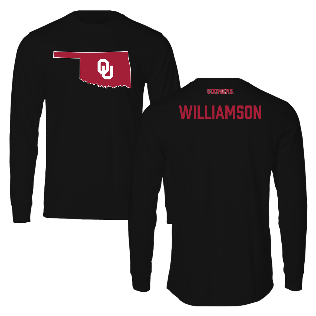 University of Oklahoma TF and XC Black Performance Long Sleeve - Grace Williamson