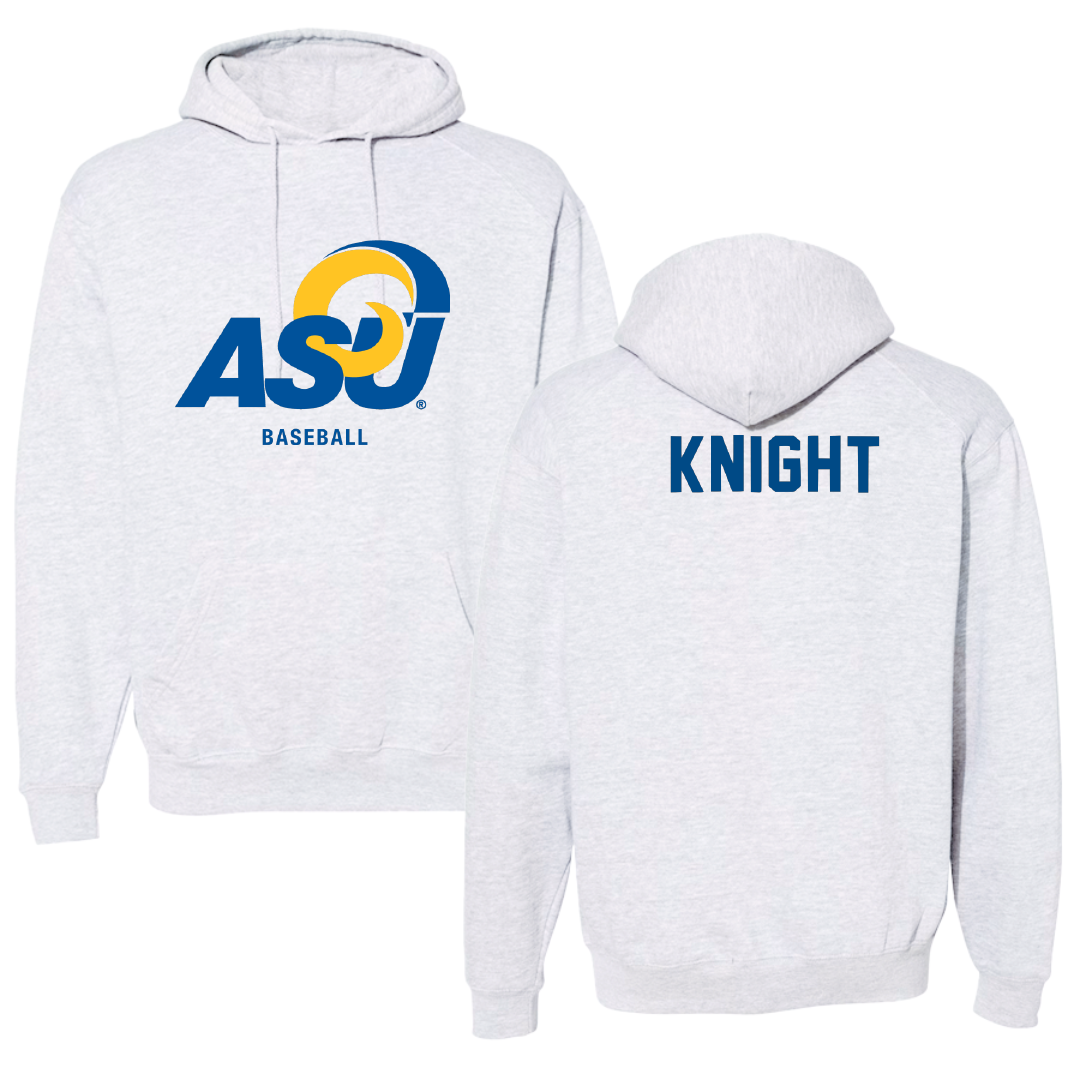 Angelo State University Baseball Gray Hoodie - Cooper Knight