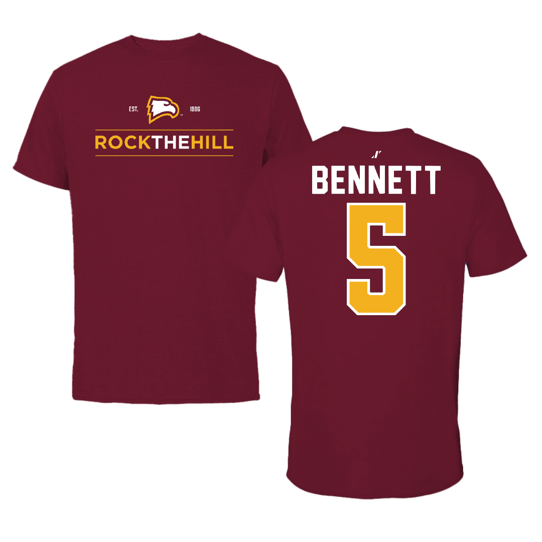 Winthrop University Volleyball Garnet General Tee - #5 Paige Bennett