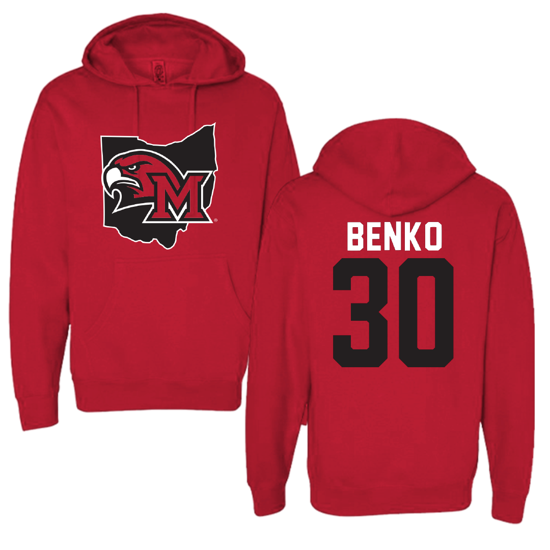 Miami University (Ohio) Baseball Red State Hoodie - #30 Troy Benko