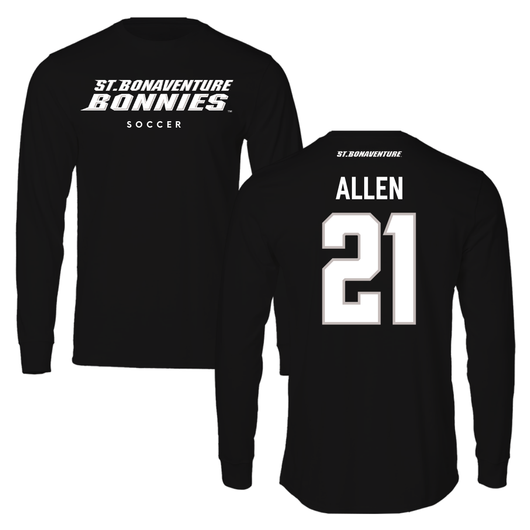 St. Bonaventure University Soccer Black Performance Long Sleeve - #21 Olivia Allen