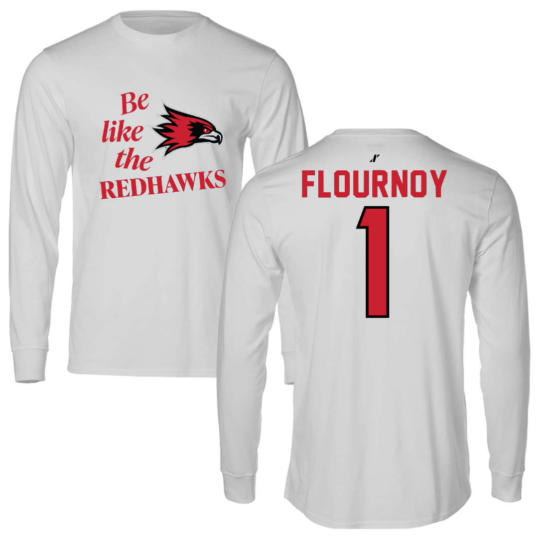 Southeast Missouri State University Football Light Gray Be Like Us Performance Long Sleeve - #1 Ryan Flournoy
