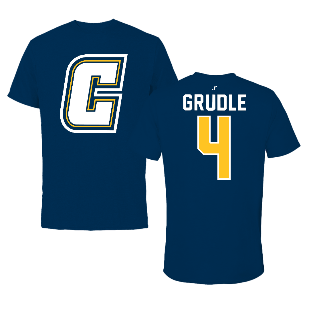 Coker University Acrobatics & Tumbling Navy Performance Tee - #4 Tessa Grudle