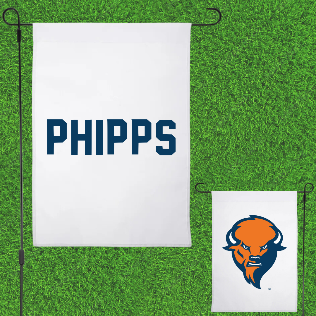 Bucknell University Wrestling White Garden Flag - Kurt Phipps