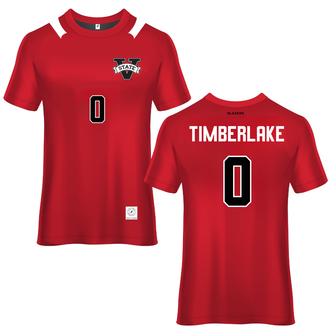 Valdosta State University Red Soccer Jersey - #0 Claire Timberlake