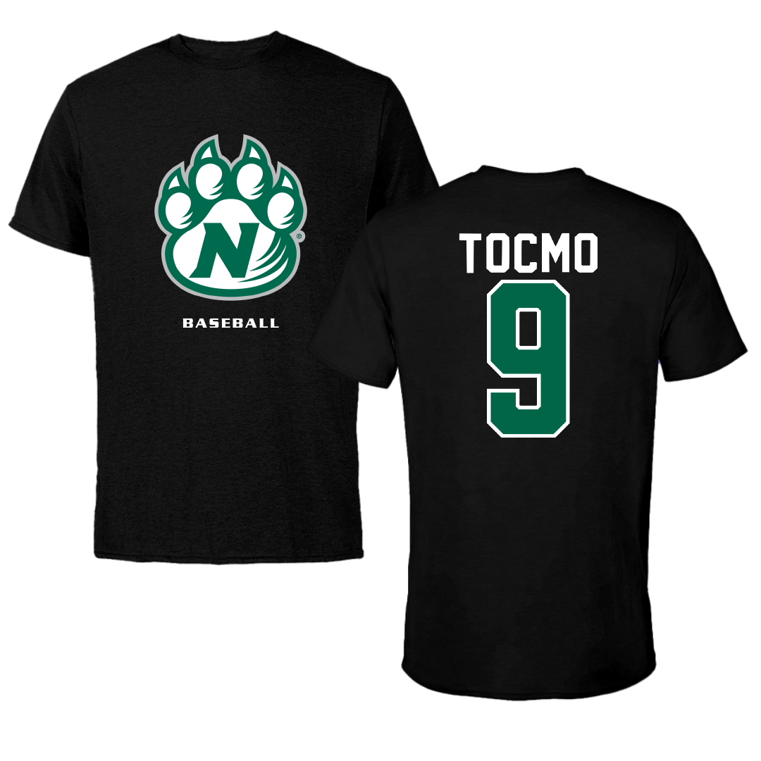 Northwest Missouri State University Baseball Black Tee - #9 Evan Tocmo