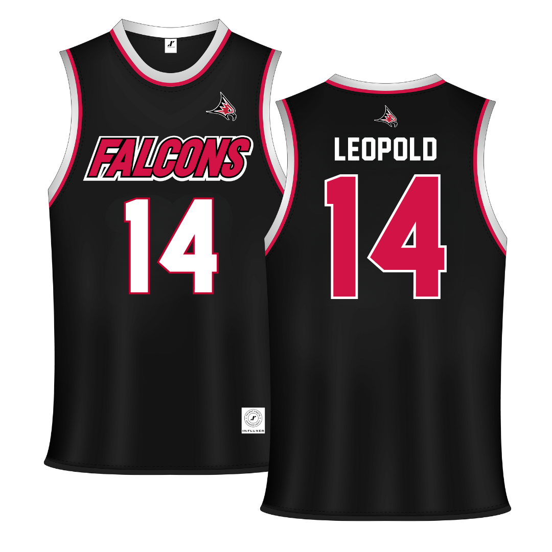 University of Wisconsin-River Falls Black Basketball Jersey - #14 Savannah Leopold