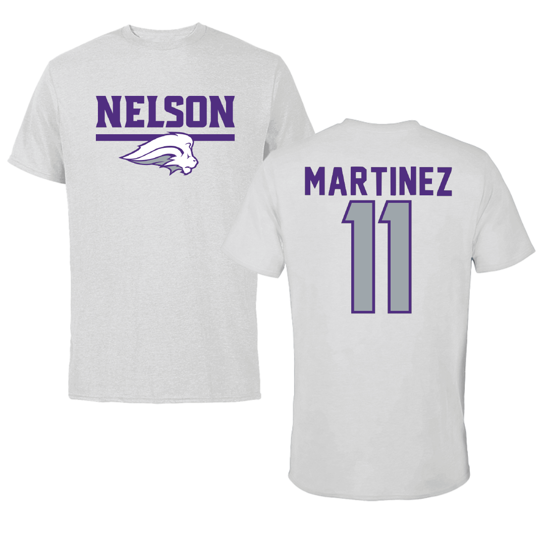 Nelson University Baseball Light Gray Performance Tee - #11 Jake Martinez