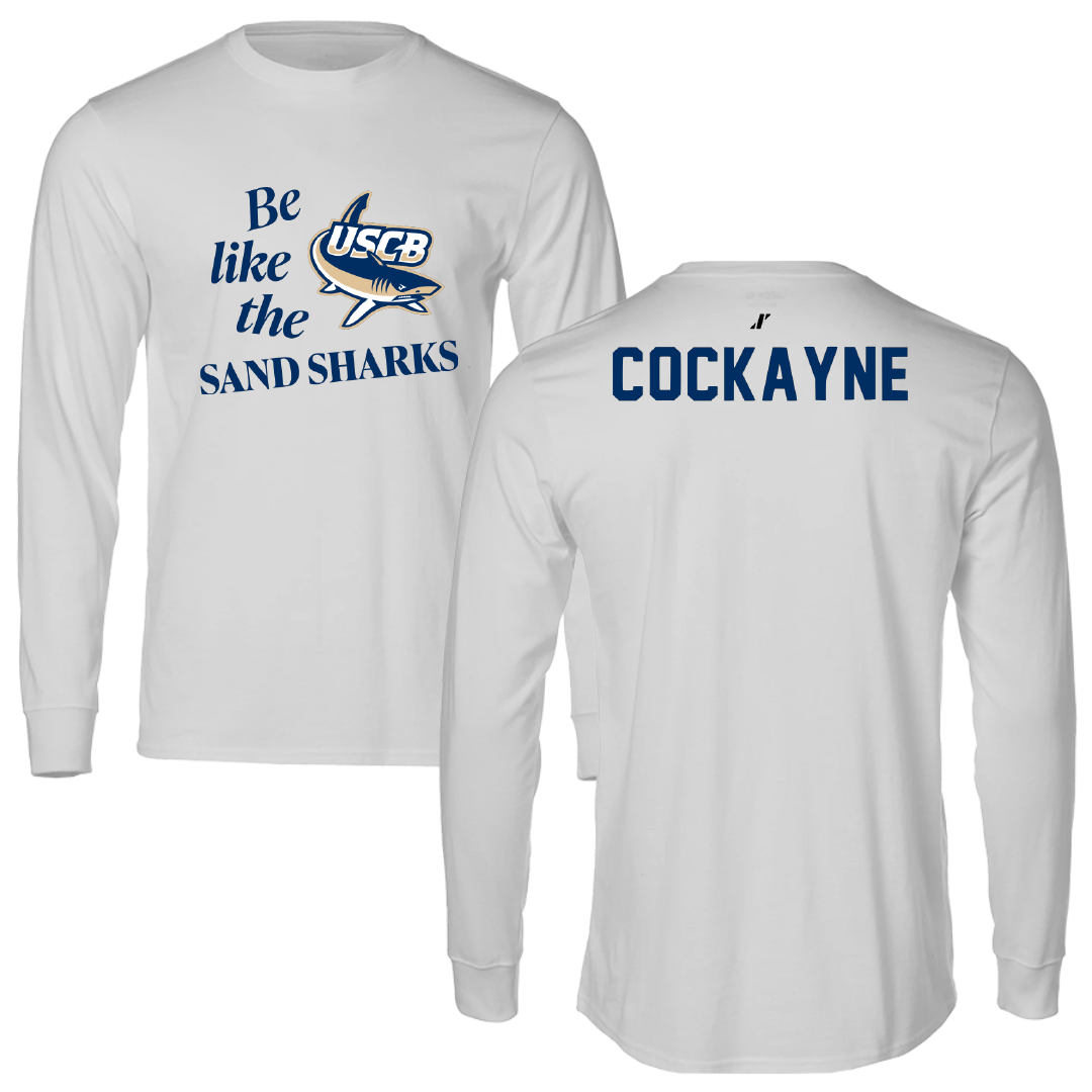 University of South Carolina Beaufort TF and XC Light Gray Be Like Us Performance Long Sleeve - Ethan Cockayne