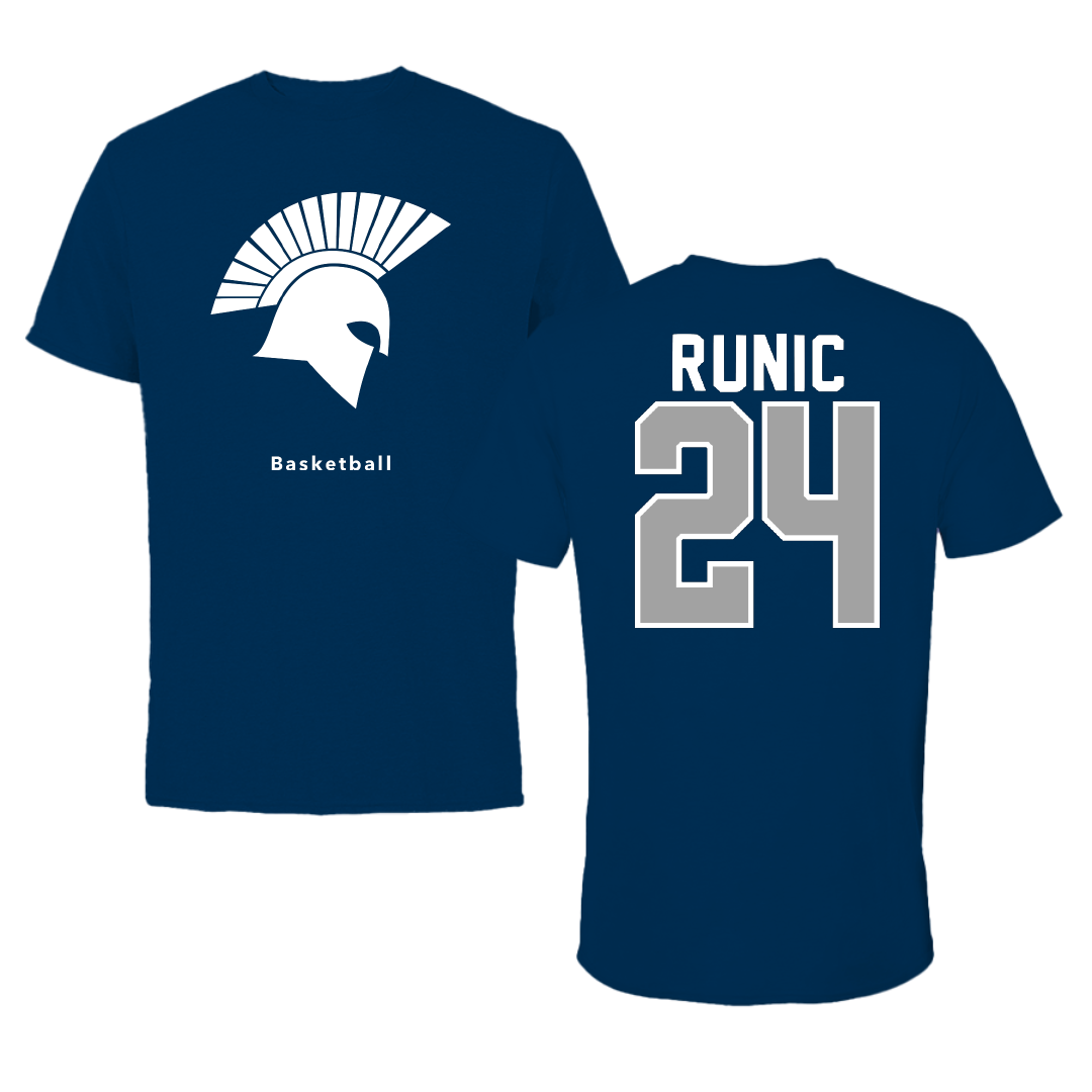 Missouri Baptist University Basketball Navy Performance Tee - #24 Marija Runic