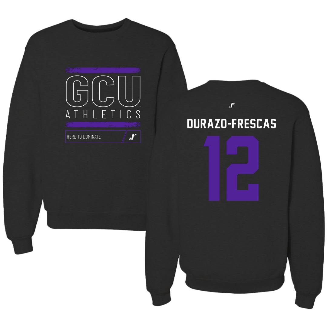 Grand Canyon University Basketball Black Dominate Crewneck - #12 Alyssa Durazo-Frescas