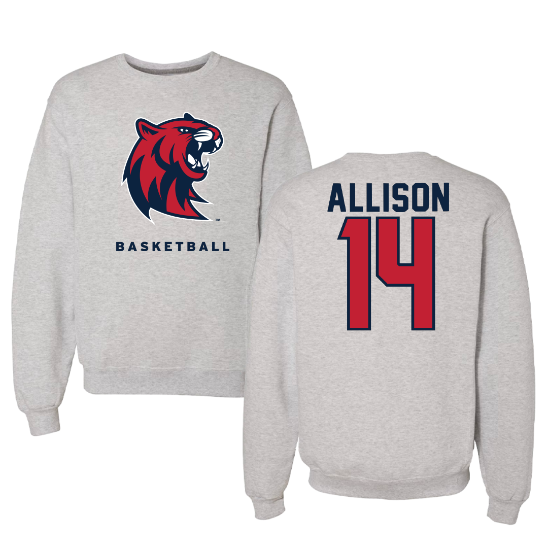 Rogers State University Basketball Gray Crewneck - #14 Kyra Allison