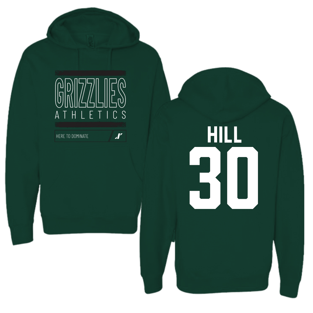 Adams State University Basketball Forest Green Dominate Hoodie - #30 Taejhuan Hill