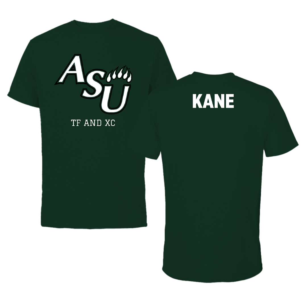 Adams State University TF and XC Forest Green Performance Tee - Aziz Kane