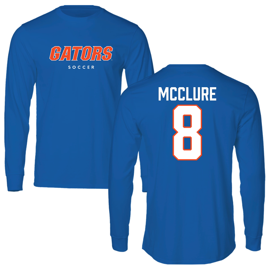 University of Florida Soccer True Royal Block Long Sleeve - #8 Charlotte McClure