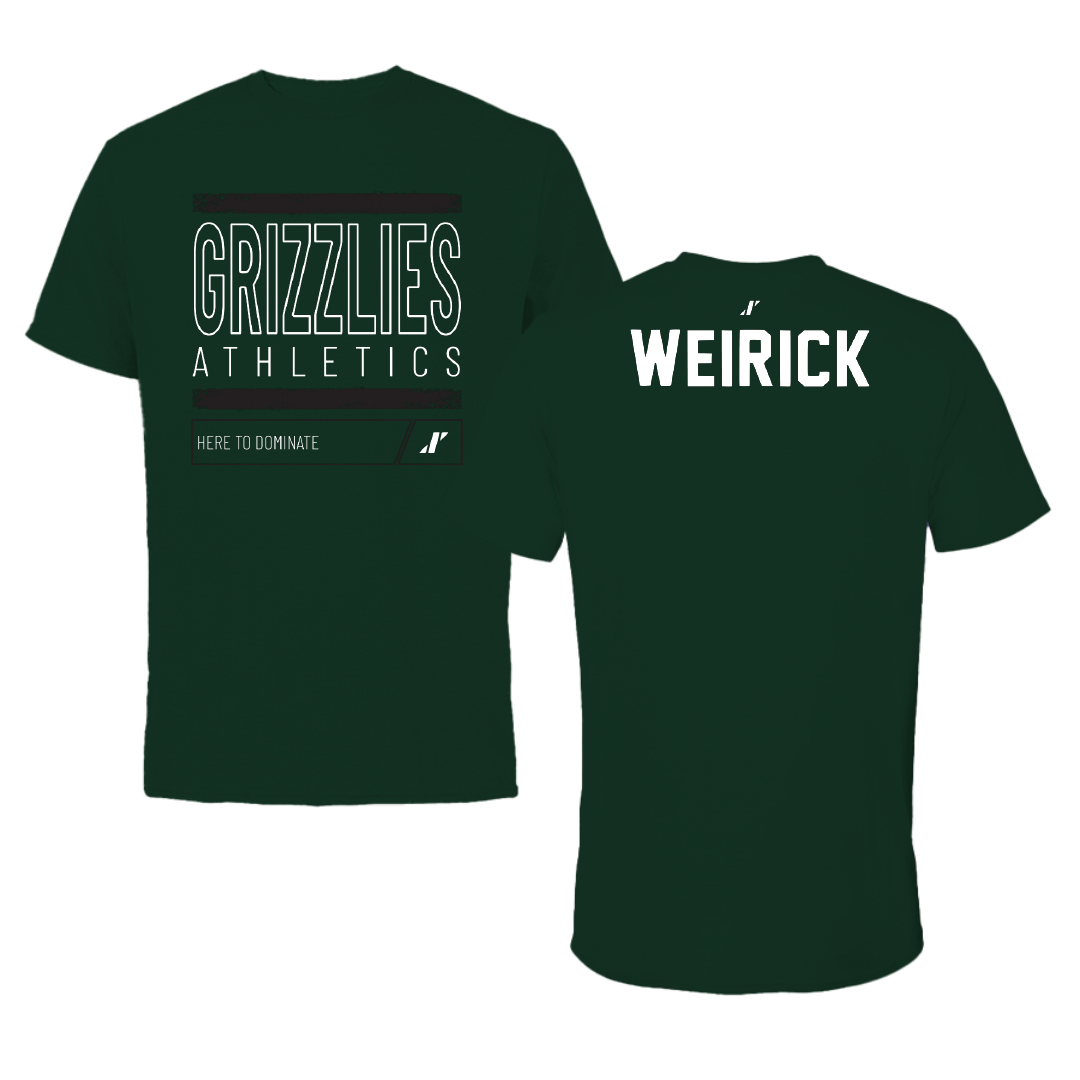 Adams State University Golf Forest Green Dominate Performance Tee - Keona Weirick