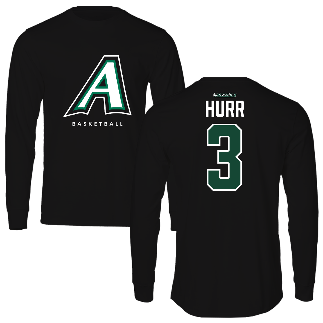 Adams State University Basketball Black Block Performance Long Sleeve - #3 Alex Hurr