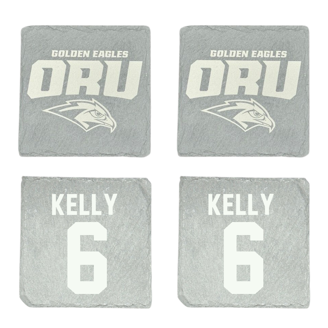Oral Roberts University Baseball Stone Coaster (4 Pack)  - #6 Cooper Kelly