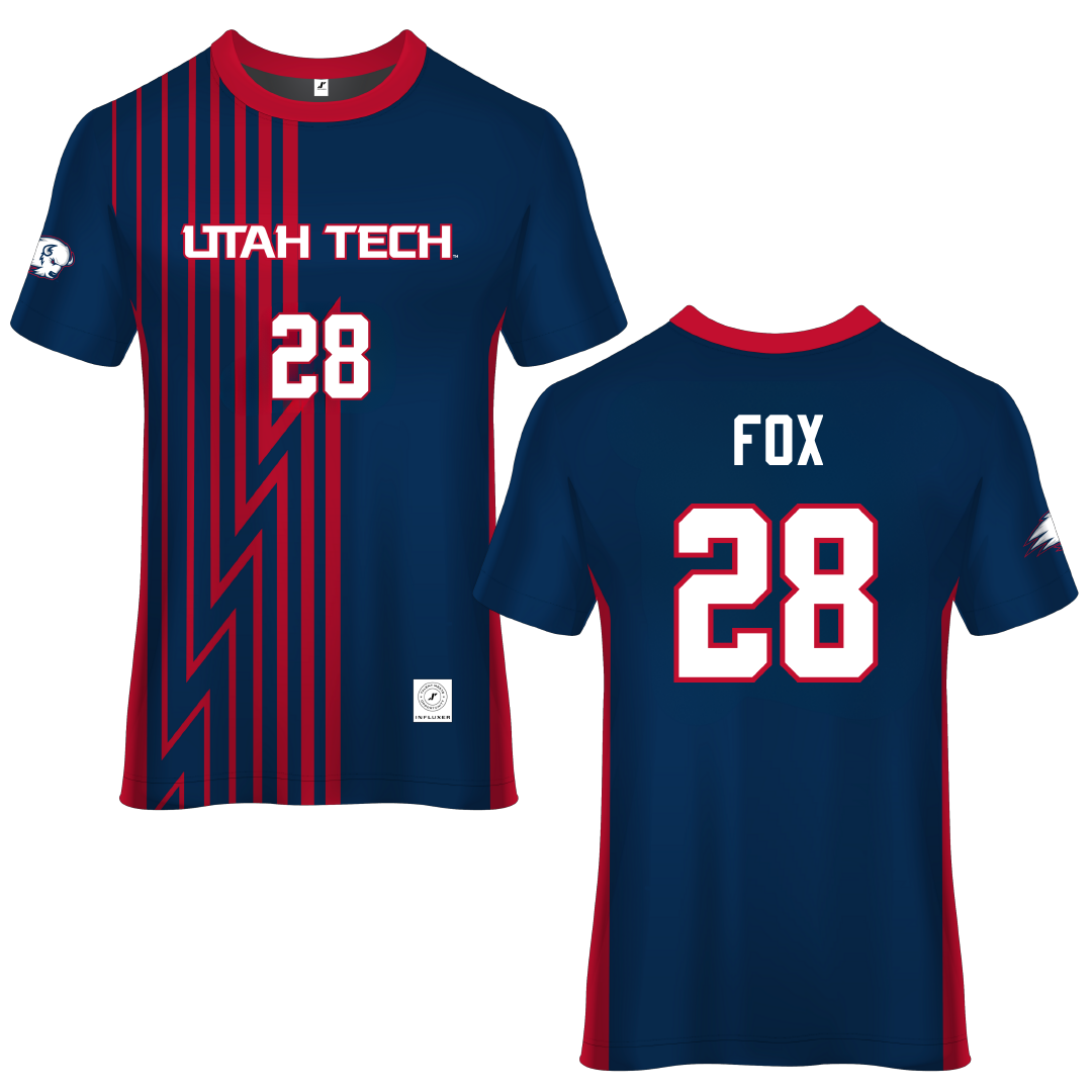 Utah Tech University Navy Soccer Jersey - #28 Lacy Fox