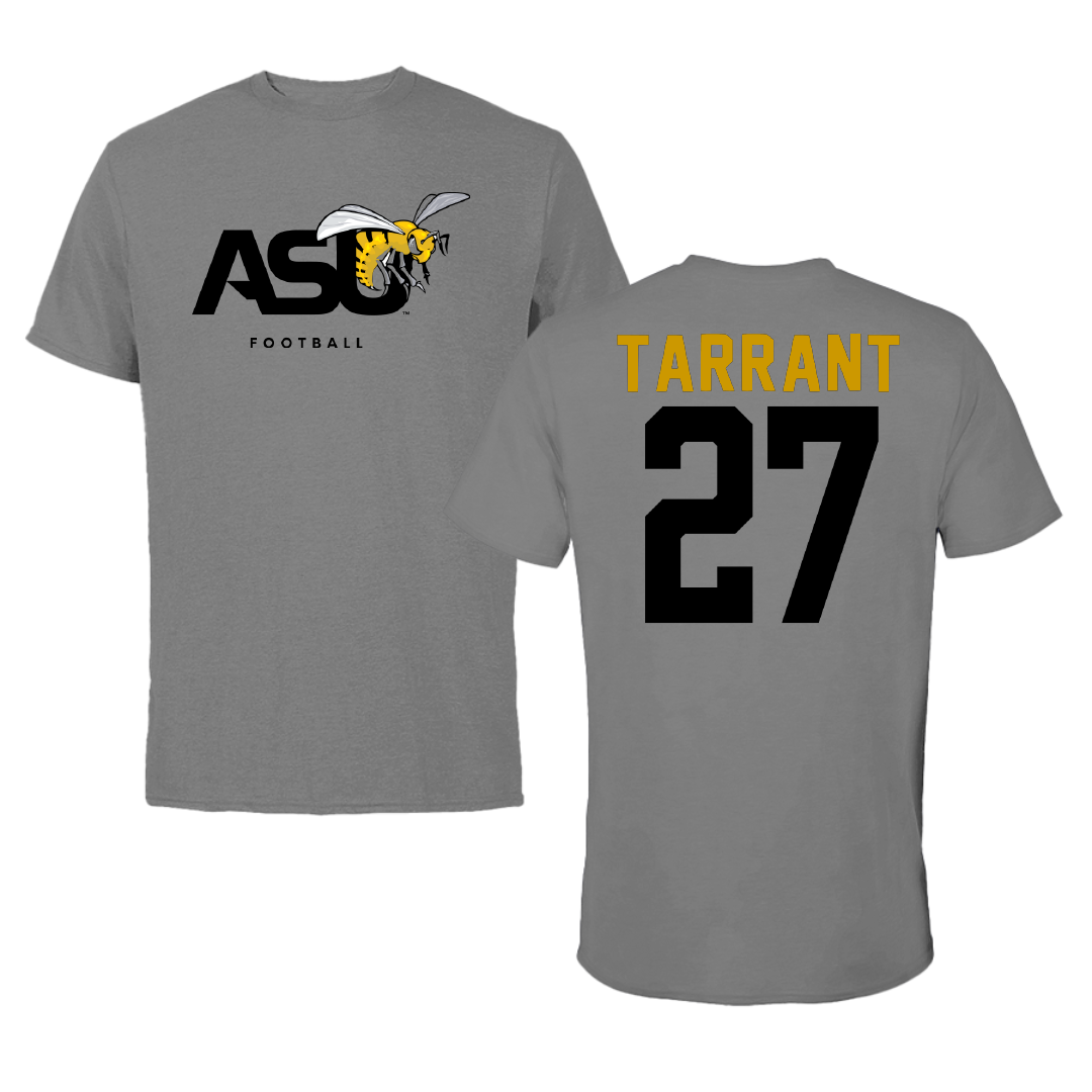 Alabama State University Football Dark Gray Tee - #27 Eric Tarrant
