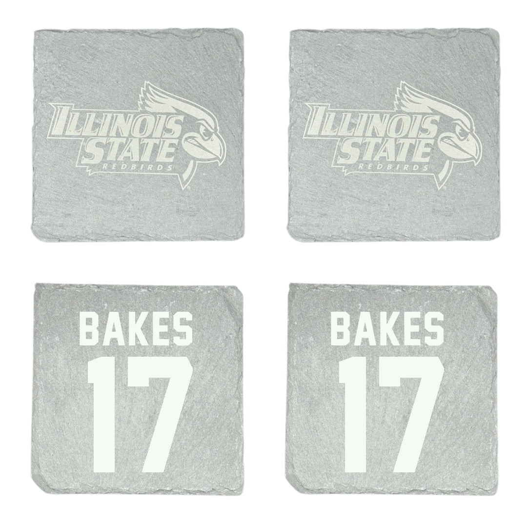 Illinois State University Baseball Stone Coaster (4 Pack)  - #17 Brayden Bakes