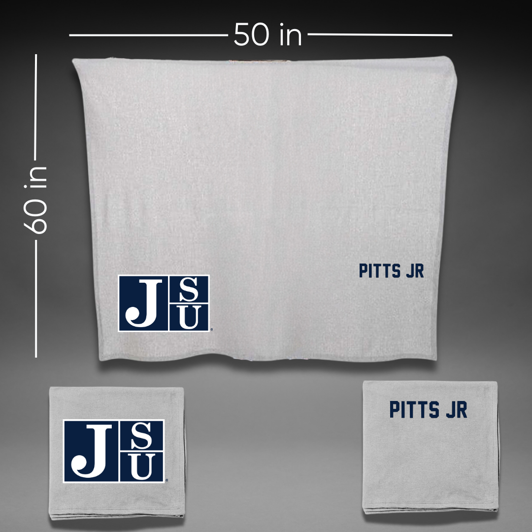 Jackson State University TF and XC Gray Blanket - Sedgwrick Pitts Jr