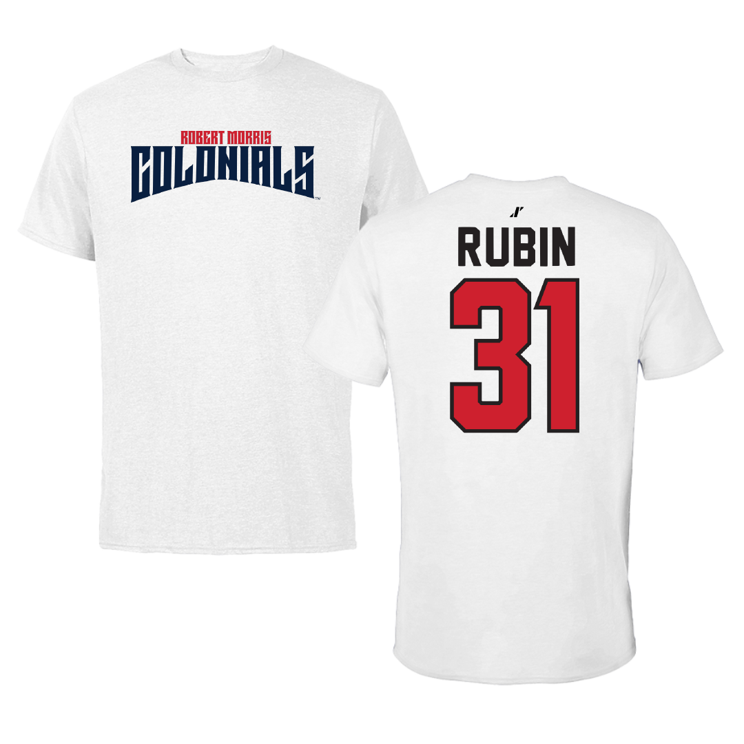 Robert Morris University Ice Hockey White Classic Performance Tee - #31 Liv Rubin