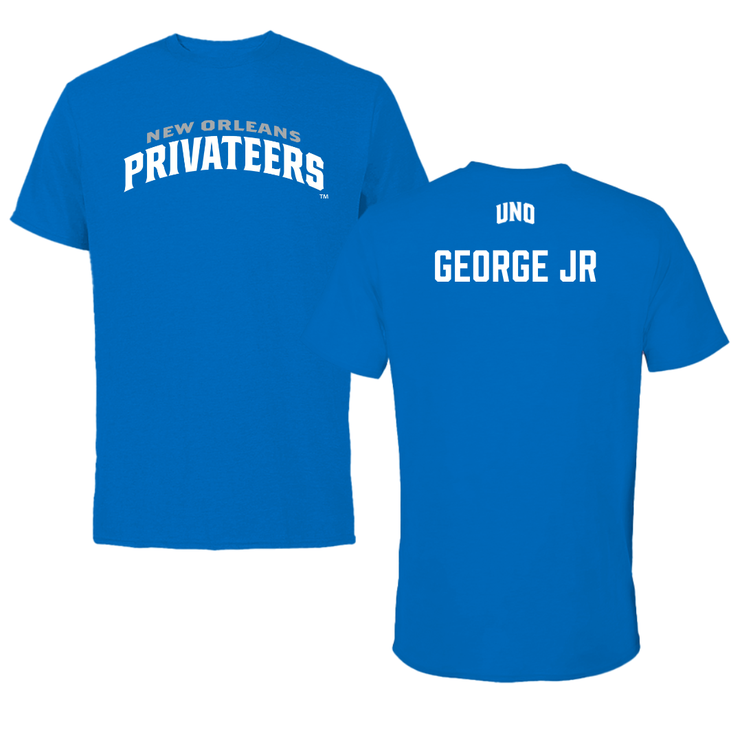 University of New Orleans TF and XC Blue Jersey Tee - Darryl George Jr