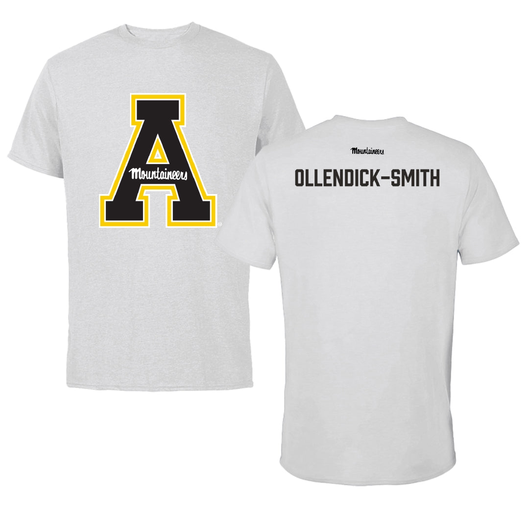 Appalachian State University TF and XC Light Gray Performance Tee - Addison Ollendick-Smith