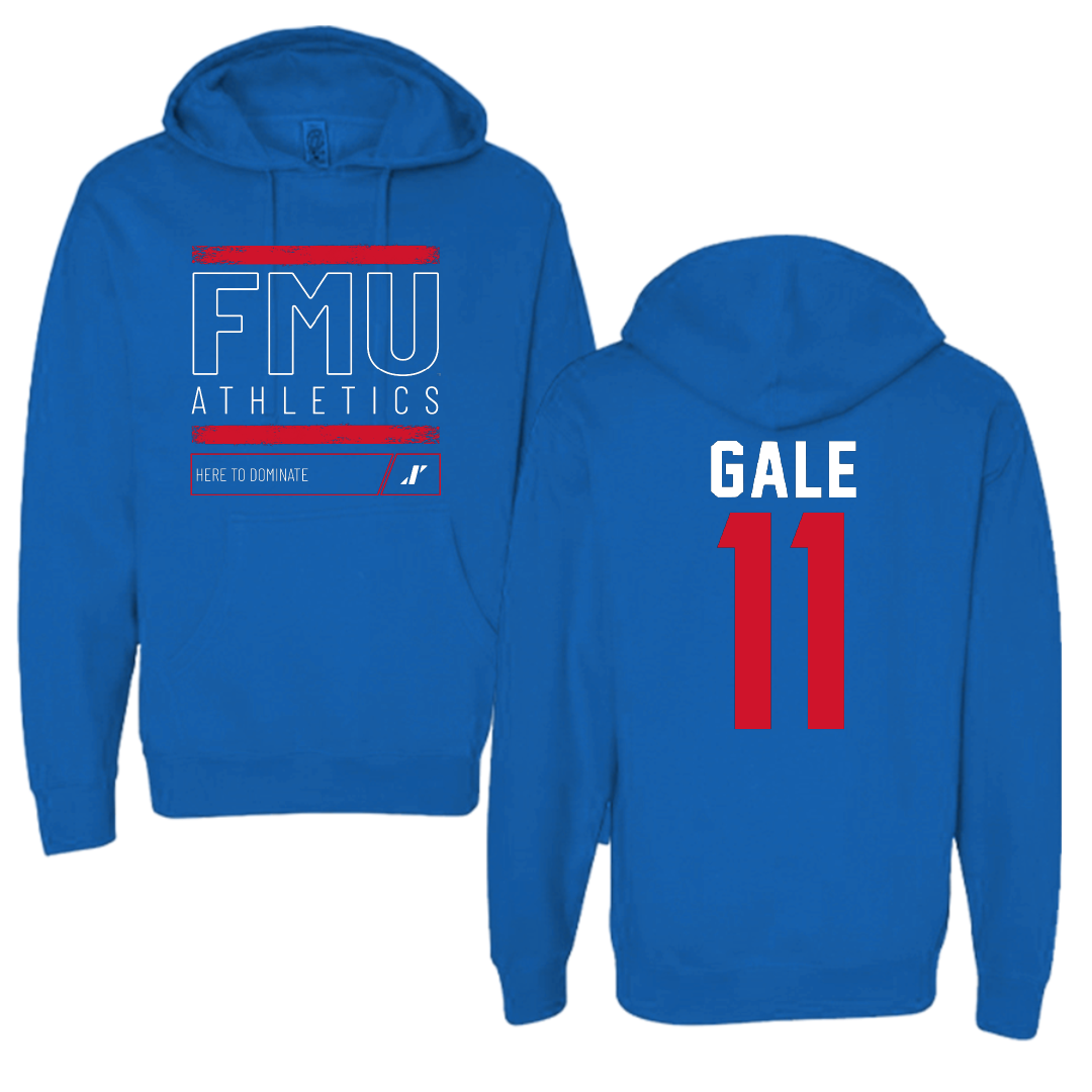 Francis Marion University Softball Blue Dominate Hoodie - #11 Peyton Gale