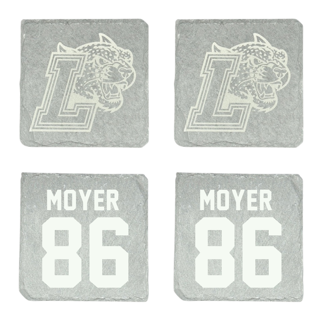 Lafayette College Football Stone Coaster (4 Pack)  - #86 Jon Moyer