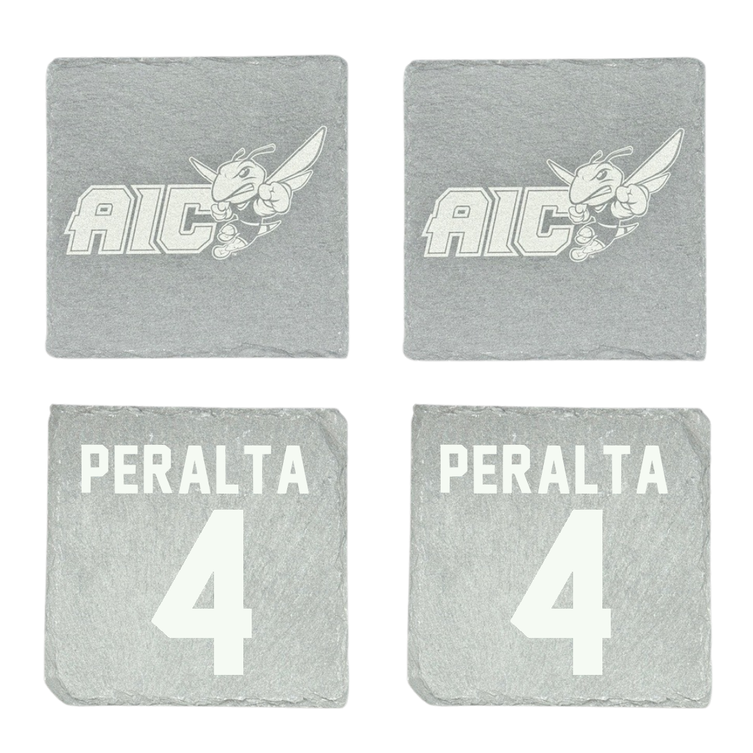 American International College Volleyball Stone Coaster (4 Pack)  - #4 Ray Peralta