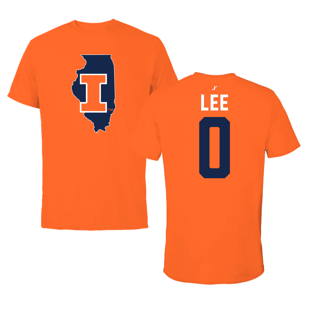 University of Illinois Soccer Orange State Performance Tee - #0 Izzy Lee