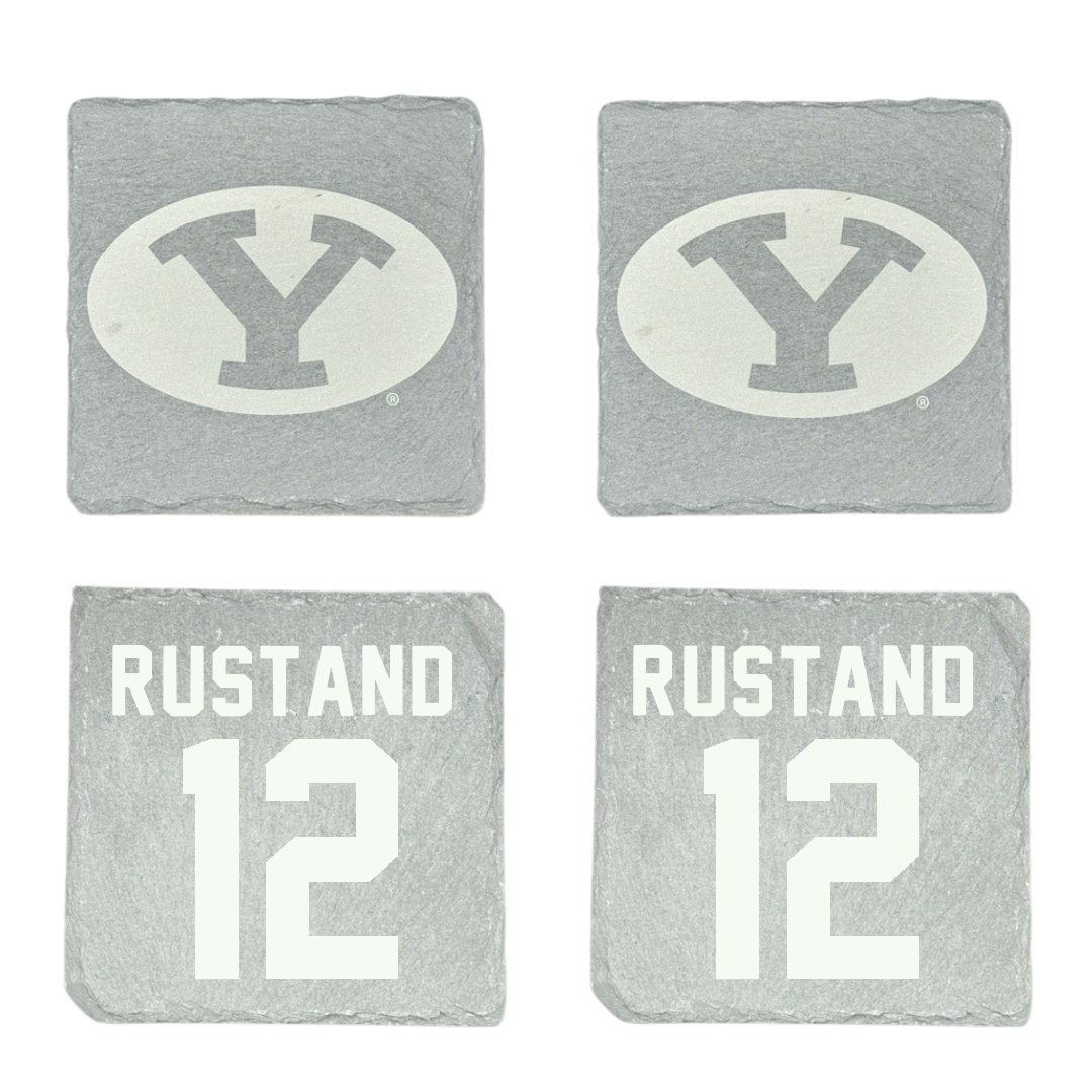 Brigham Young University Soccer Stone Coaster (4 Pack)  - #12 Ella Rustand
