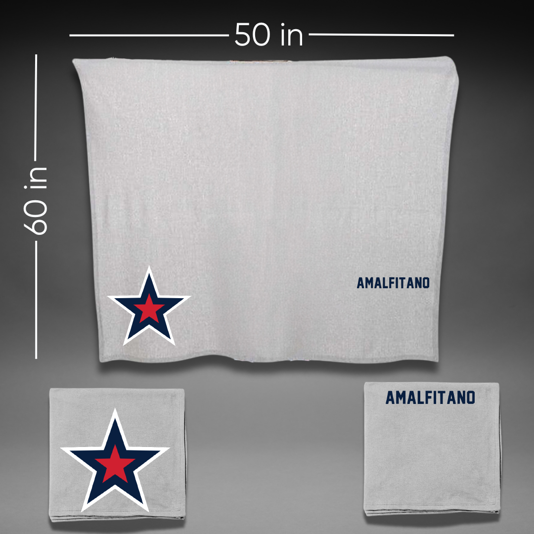 Robert Morris University Rowing Gray Blanket - Michayla Amalfitano