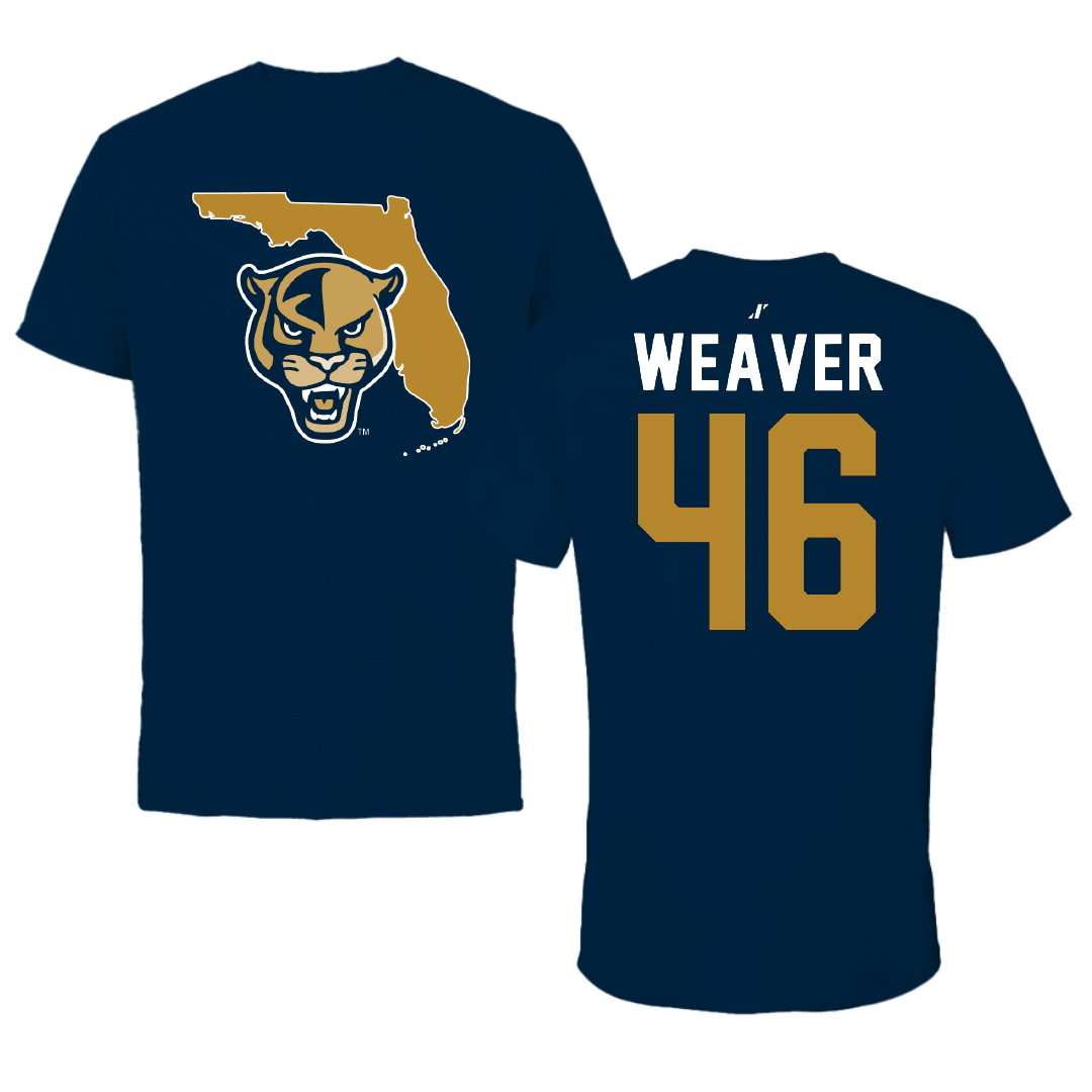 Florida International University Football Navy State Performance Tee - #46 Atavious Weaver