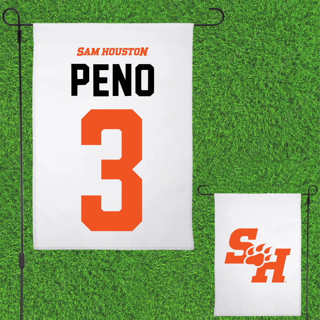 Sam Houston State University Softball White Garden Flag - #3 Jordan Peno