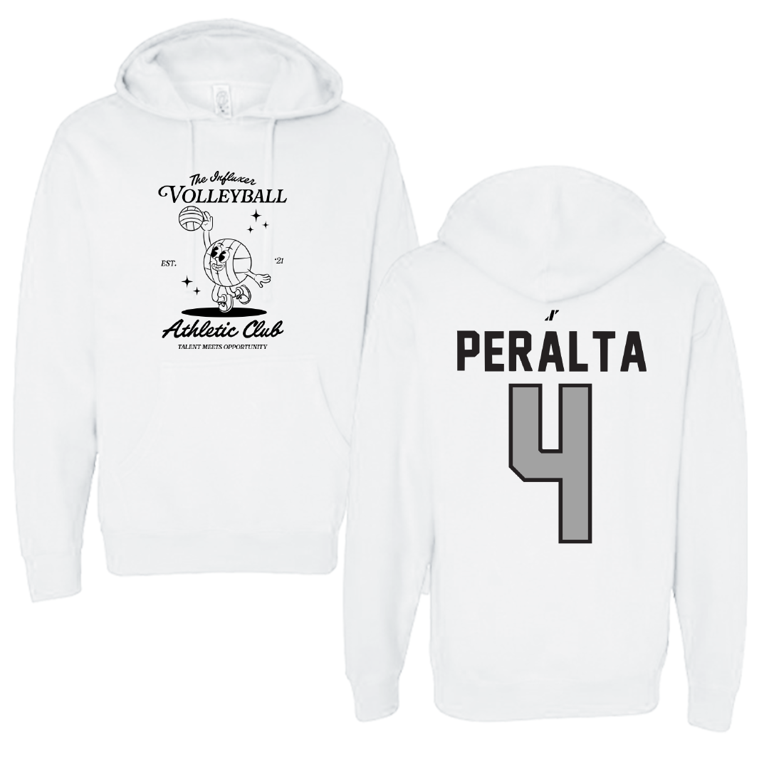 Volleyball White Influxer Athletic Club Hoodie - #4 Ray Peralta