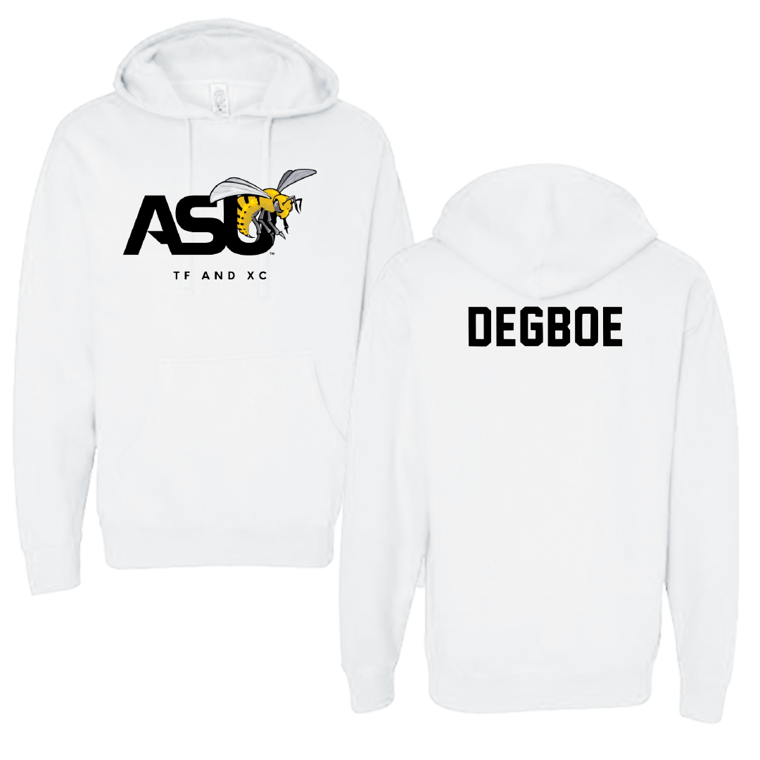 Alabama State University TF and XC White ASU Hoodie - Angelique Degboe