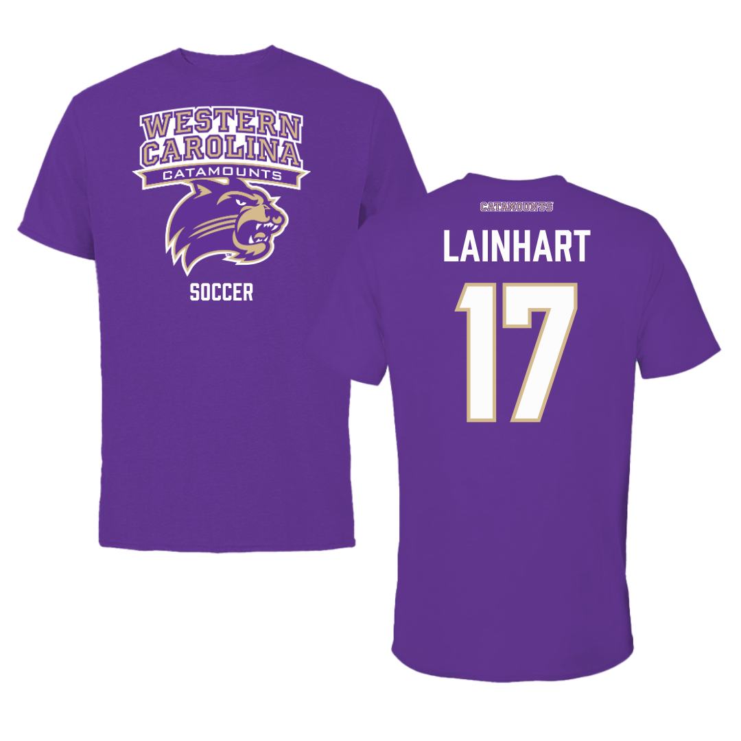 Western Carolina University Soccer Purple Performance Tee - #17 Abbie Lainhart