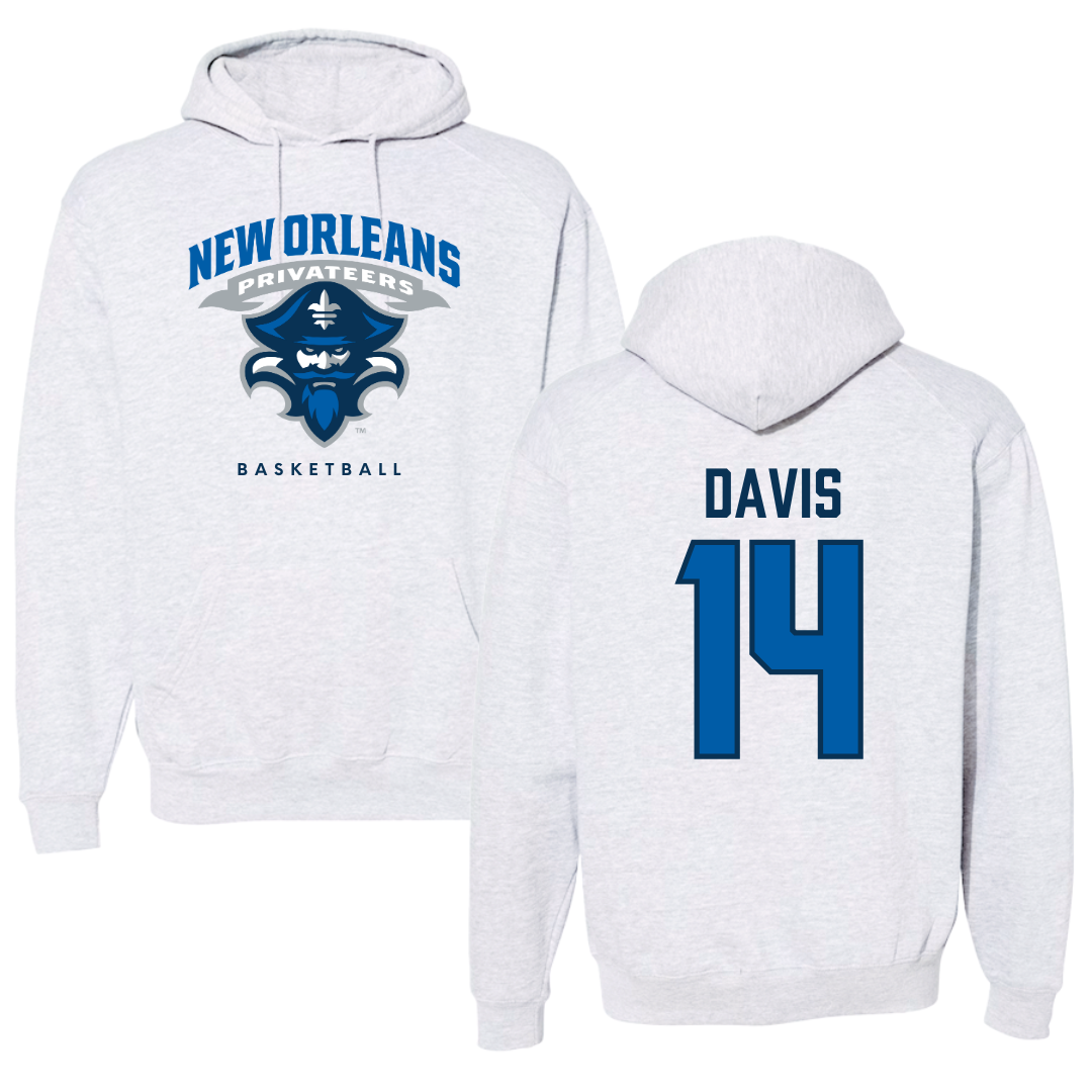 University of New Orleans Basketball Gray Hoodie - #14 Kyla Davis