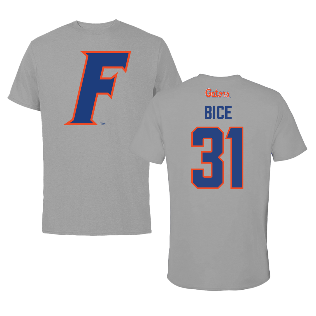 University of Florida Soccer Dark Gray Performance Tee - #31 Paris Bice