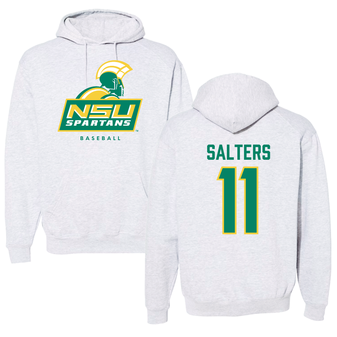 Norfolk State University Baseball Gray Hoodie - #11 Ian Salters