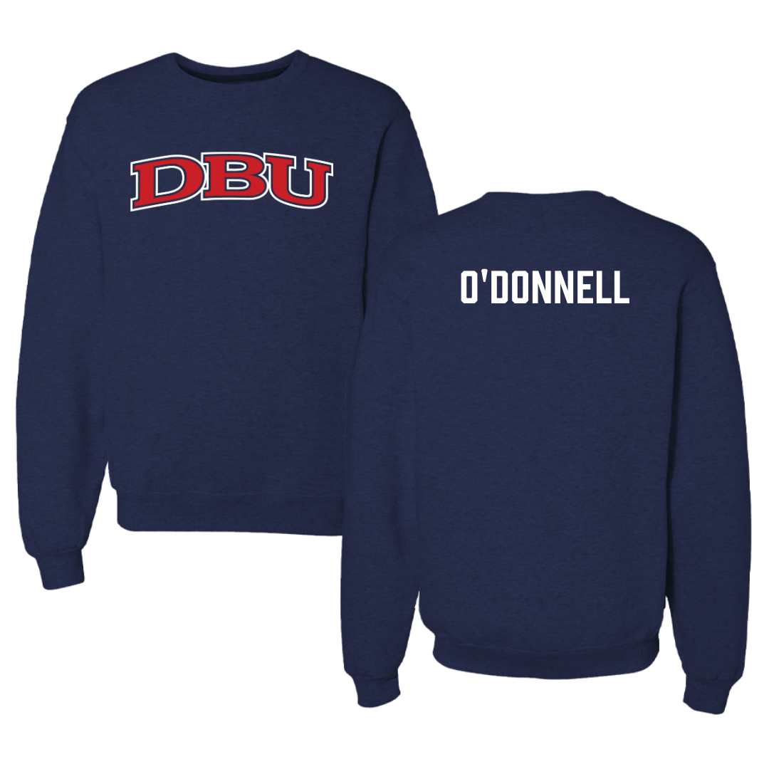 Dallas Baptist University TF and XC Navy DBU Crewneck - Emme O'Donnell