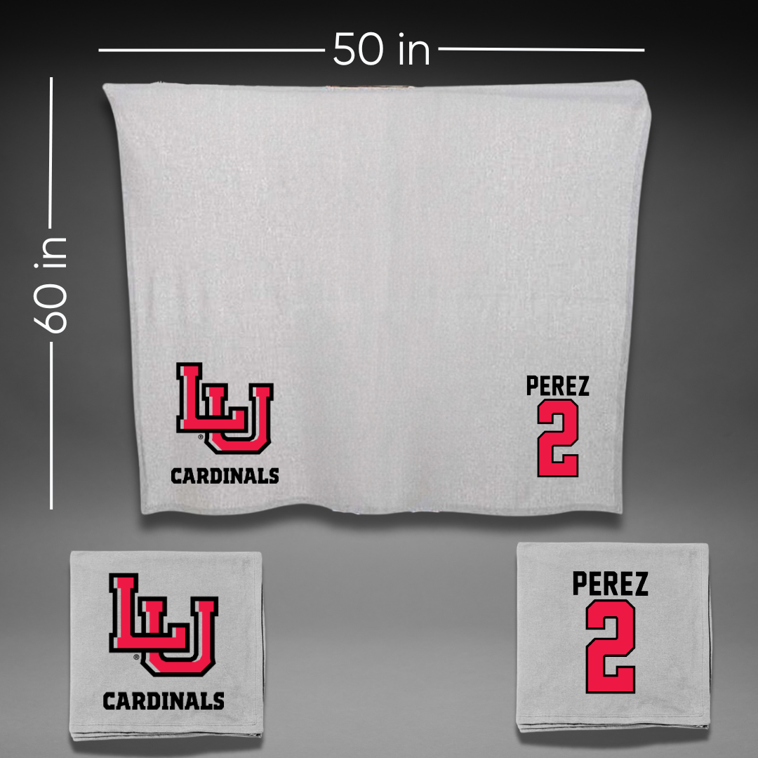 Lamar University Baseball Gray Blanket - #2 Andres Perez