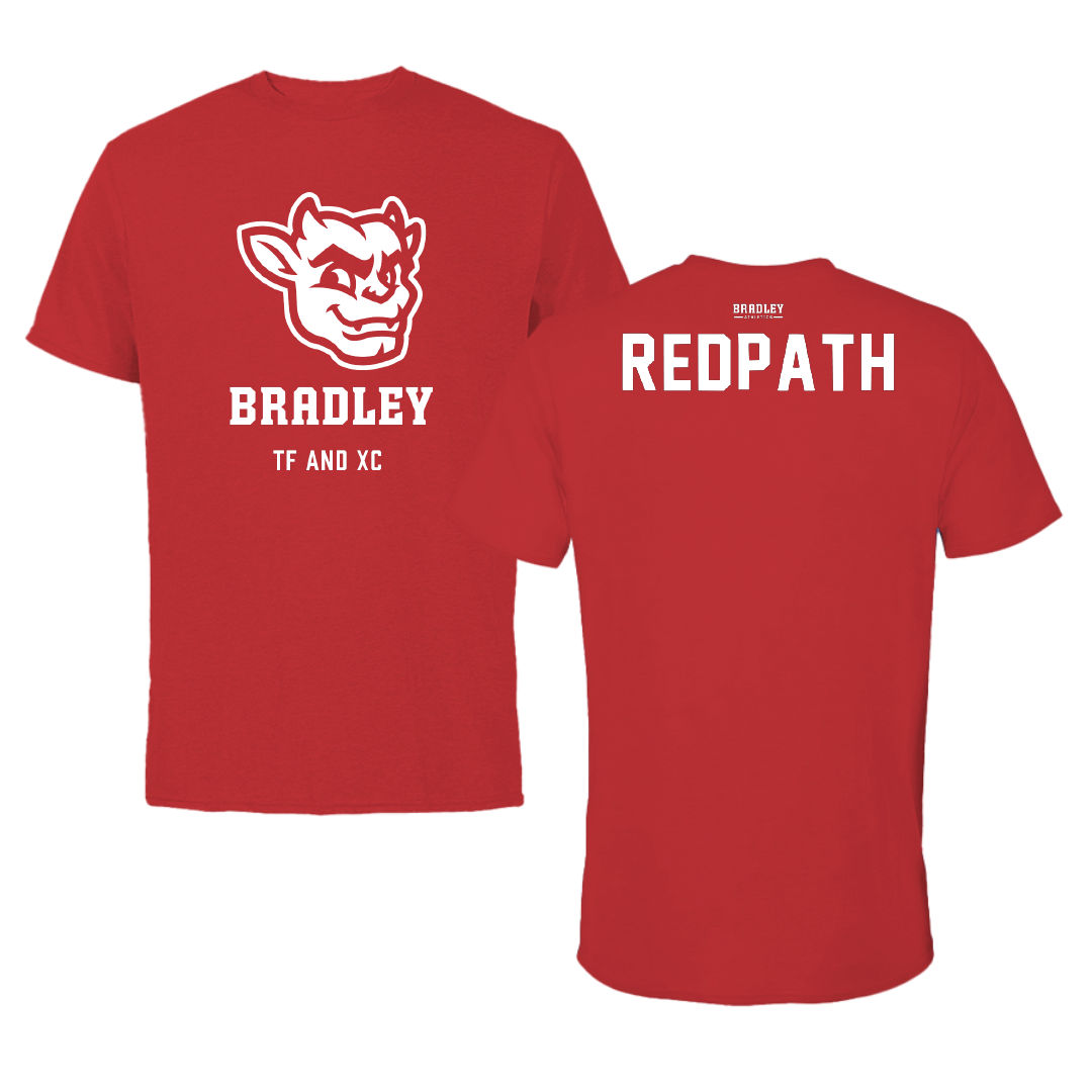 Bradley University TF and XC Red Mascot Performance Tee - Liv Redpath