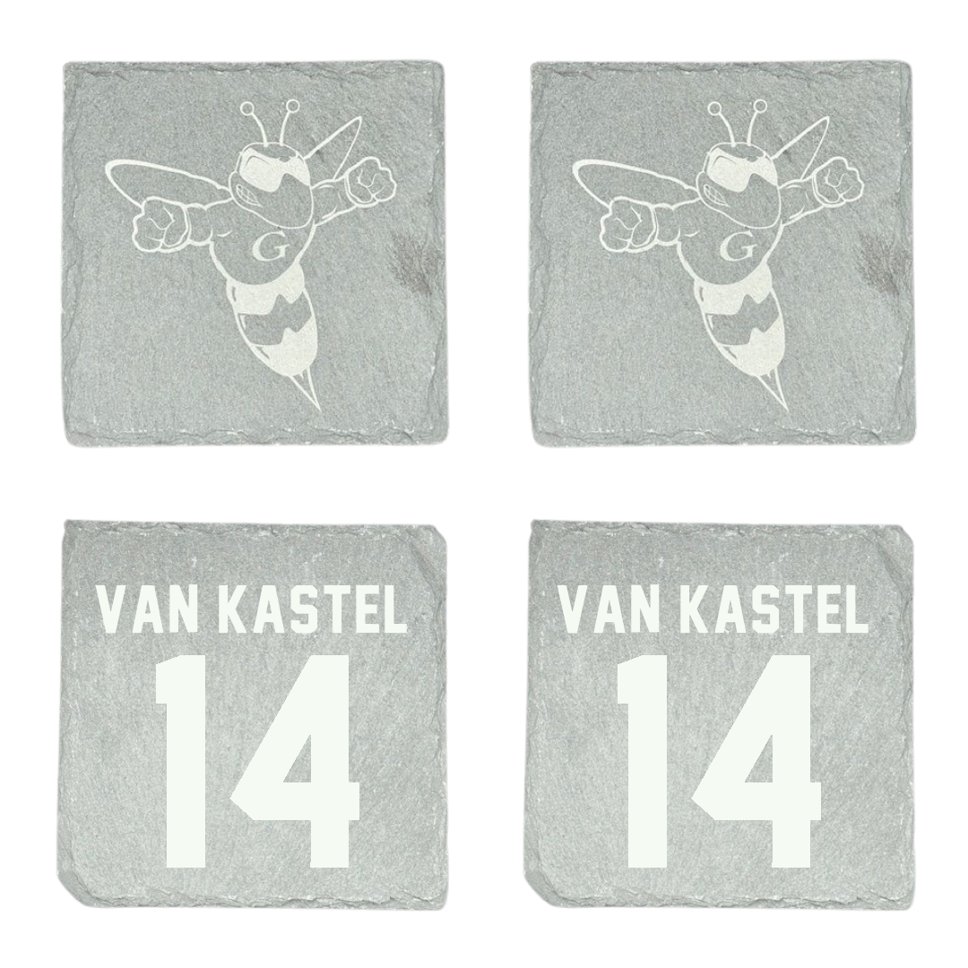 Graceland University Volleyball Stone Coaster (4 Pack)  - #14 Jenthe Van Kastel