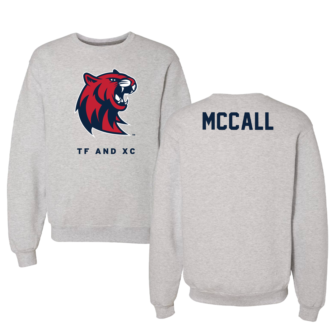 Rogers State University TF and XC Gray Crewneck - Cade McCall