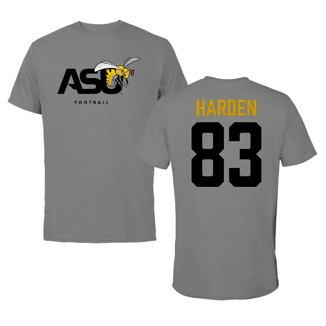 Alabama State University Football Dark Gray Tee - #83 Derick Harden
