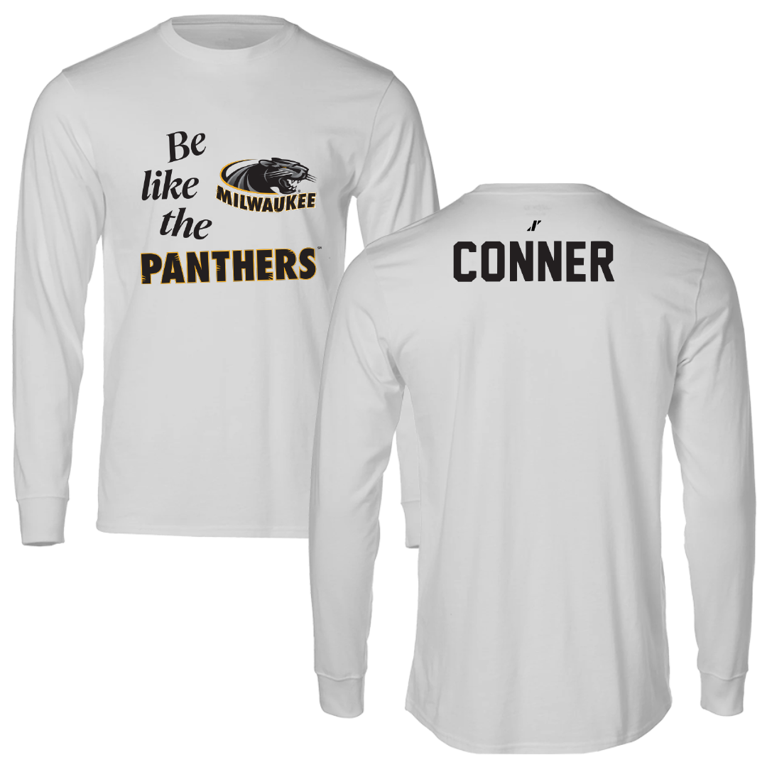 University of Wisconsin-Milwaukee TF and XC Light Gray Be Like Us Long Sleeve - Claudia Conner